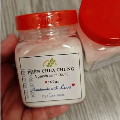 Bột phèn chua khử mùi hôi chân Leehouse chưng nguyên chất (Phèn phi)