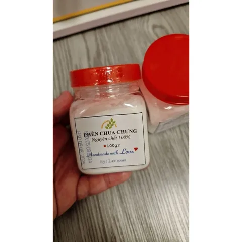 Bột phèn chua khử mùi hôi chân Leehouse chưng nguyên chất (Phèn phi)