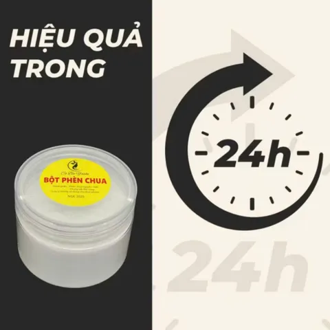 100GR bột phèn chua chưng cất , thành phần tự nhiên N