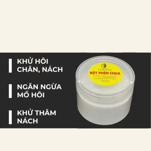 100GR bột phèn chua chưng cất , thành phần tự nhiên N