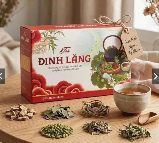 Trà Đinh Lăng Mộc Tâm Hộp 30 Gói Chính Hãng Cao Cấp ✅ Trà đinh năng lạc tiên tâm sen bồi bổ sức khoẻ giảm stress bổ não
