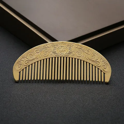 Lược đồng phong cách vintage hoa văn tinh xảo khủe tĩnh điện giúp tóc khoẻ , mượt không gẫy rối