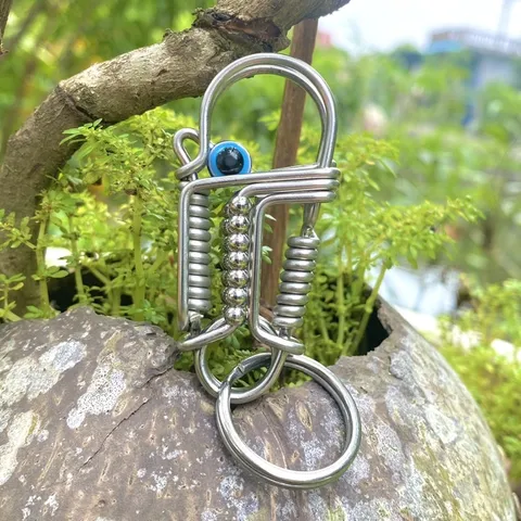 Móc khoá thủ công inox độc lạ 308 dày 2 ly sáng bóng bền đẹp