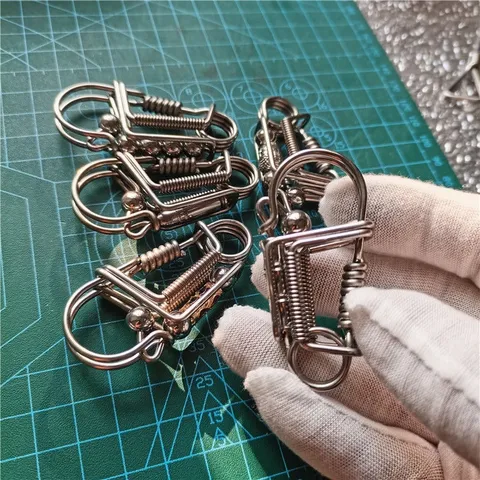 Móc khoá thủ công inox độc lạ 308 dày 2 ly sáng bóng bền đẹp