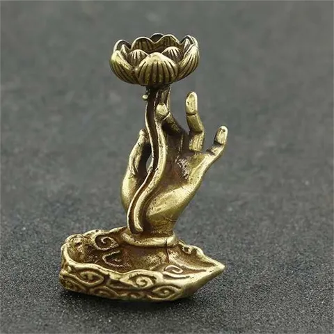 Thác khói mini đốt trầm hương thiết kế đồng thau cao cấp hoạ tiết sắc nét tinh xảo