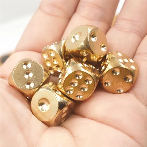 xúc sắc đồng thau trò chơi dân gian giải trí sưu tầm
