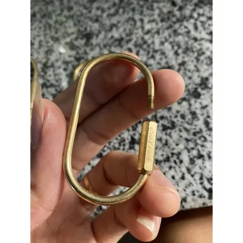 Móc khoá edc thiết kế đồng thau trang trí chìa khoá xe máy oto