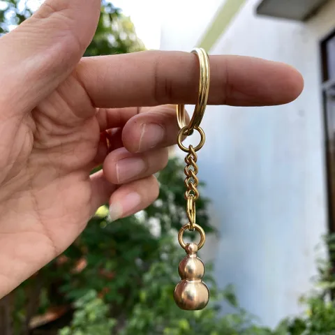 Khoen đồng 3cm kèm dây xích đồng