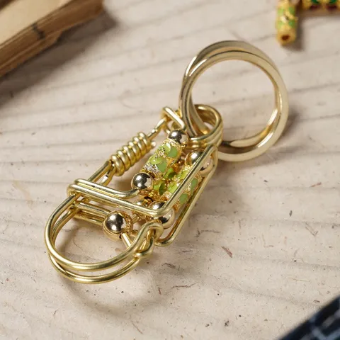Móc khoá handmade đồng thau thiết kế sợi đồng to chắc chắn bền và đẹp