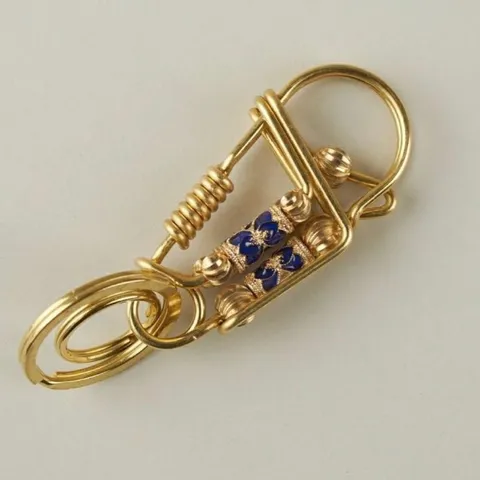 Móc khoá handmade đồng thau thiết kế sợi đồng to chắc chắn bền và đẹp