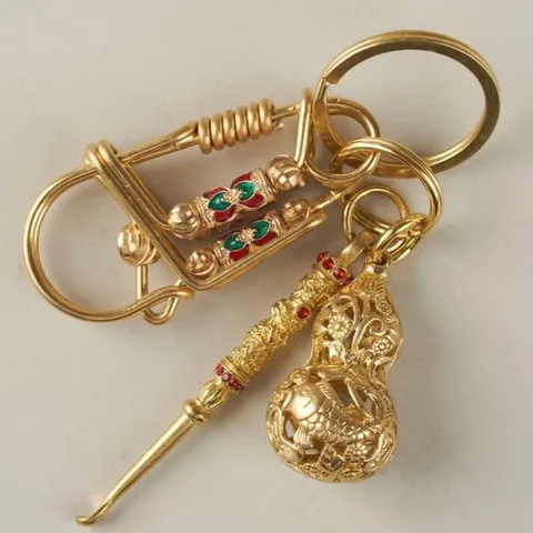 Móc khoá handmade đồng thau thiết kế sợi đồng to chắc chắn bền và đẹp