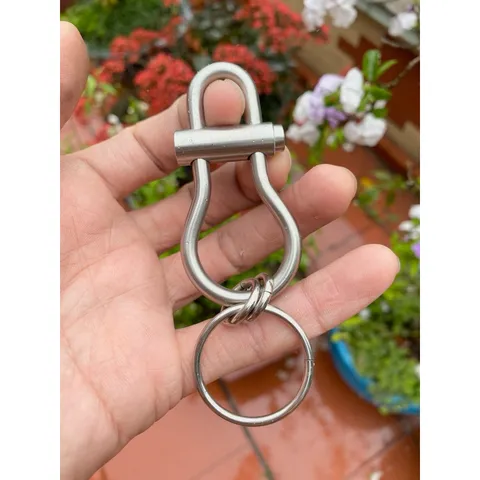 Móc khoá inox 304  cao cấp dày 8 ly cứng cáp