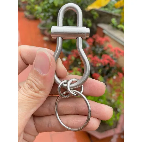 Móc khoá inox 304  cao cấp dày 8 ly cứng cáp