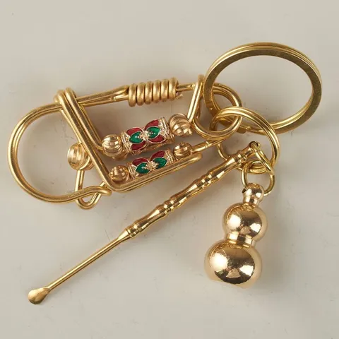 Móc khoá handmade đồng thau thiết kế sợi đồng to chắc chắn bền và đẹp