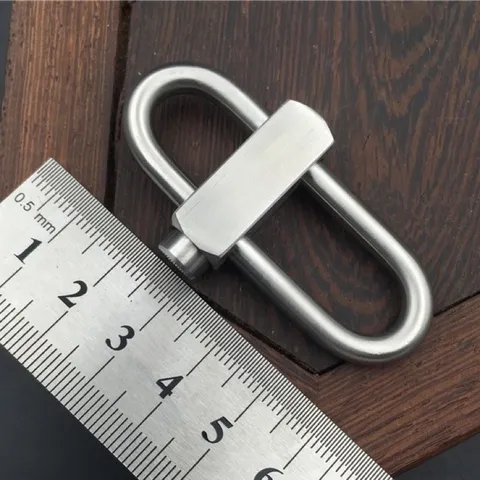 Móc khoá inox 304  cao cấp dày 8 ly cứng cáp