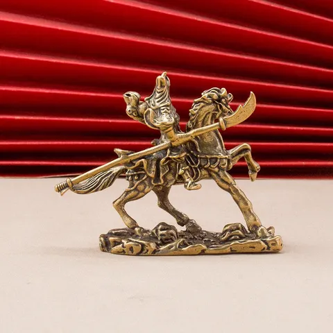 Mô hình quan công bằng đồng mini để bàn decor đẹp mắt