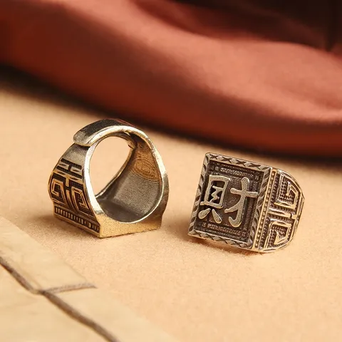 Nhẫn đồng thau thiết kế tinh xảo UNISEX đảm bảo tay nào cũng vừa