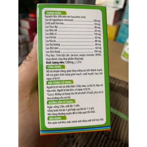 Qee Tree Kingphar hỗ trợ làm giảm cho người bị bệnhh trĩ, tăng sức bền thành mạch il mil tui