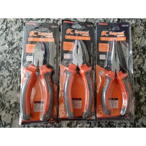 Kìm Điện - Kìm Cắt - Kìm Nhọn Cao Cấp Thép CR-V Kapusi JAPAN 6 inch 825328