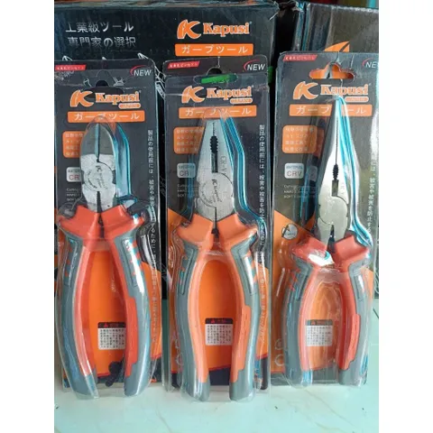 Kìm Điện - Kìm Cắt - Kìm Nhọn Cao Cấp Thép CR-V Kapusi JAPAN 6 inch 825328