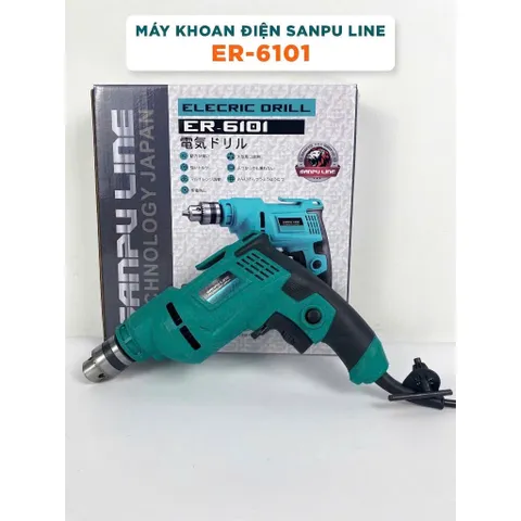 khoan vit điện sanpu- 10ly, Máy bắt vít công suất 620w, máy khoan điện mini cầm tay 825330