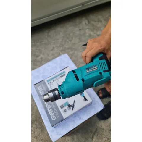 khoan vit điện sanpu- 10ly, Máy bắt vít công suất 620w, máy khoan điện mini cầm tay 825330