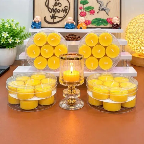 NẾN BƠ VIÊN CHÁY 5-6H , HỘP 14 VIÊN ,THƠM BƠ ,  KHÔNG KHÓI ĐEN