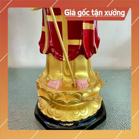 Tôn Tượng Địa Tạng Vương Bồ Tát Đứng 70cm Màu Vẽ  COMPOSITE