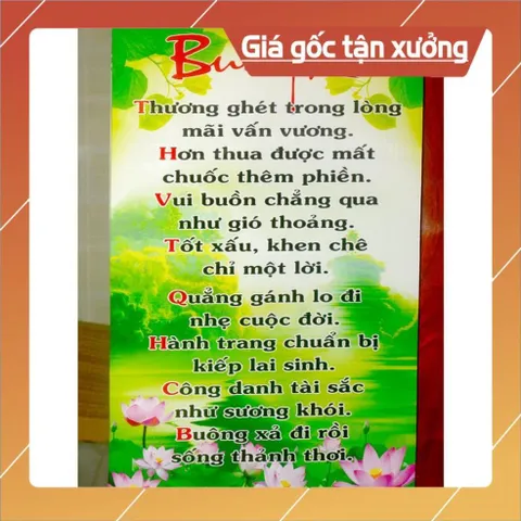 Tranh chữ cuộc sống treo tường nhiều mẫu có hoả tốc