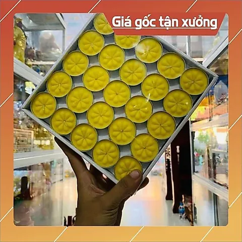 Nến Tealight 100 nến cháy được 2h 4h. có hoả tốc