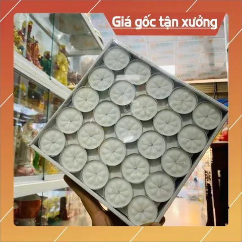 Nến Tealight 100 nến cháy được 2h 4h. có hoả tốc
