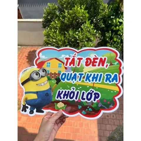 Trang trí lớp học và nhắc nhở học sinh. kích thước A3. Ép plastic, sẵn băng keo dán tường IN ĐẸP