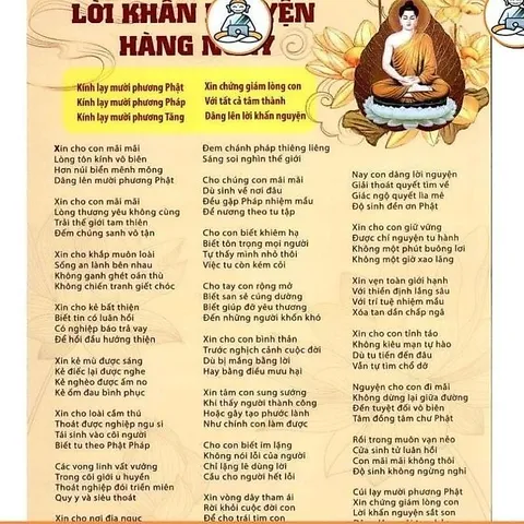 Tờ lời khấn nguyện hàng ngày a4  và a3 CÓ 4 MẪU cực đẹp