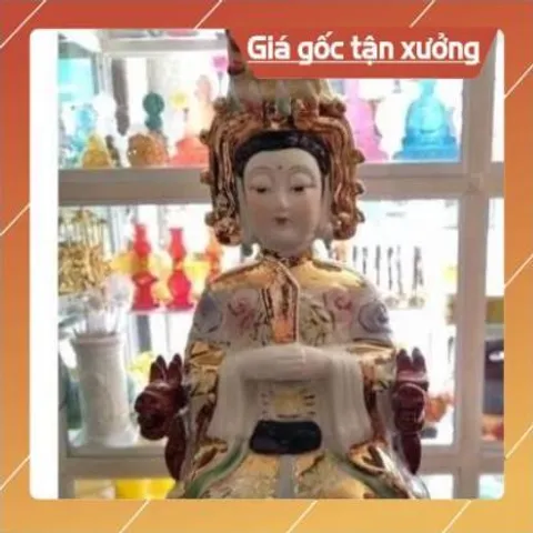 TƯỢNG CỬU THIÊN HUYỀN NỮ MEN SỨ 30CM ĐÀI LOAN