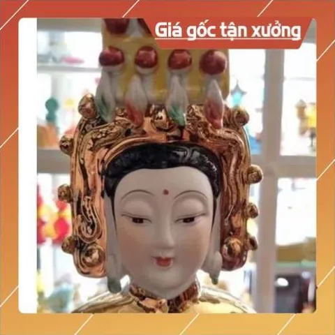 TƯỢNG CỬU THIÊN HUYỀN NỮ MEN SỨ 30CM ĐÀI LOAN
