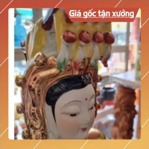 TƯỢNG CỬU THIÊN HUYỀN NỮ MEN SỨ 30CM ĐÀI LOAN