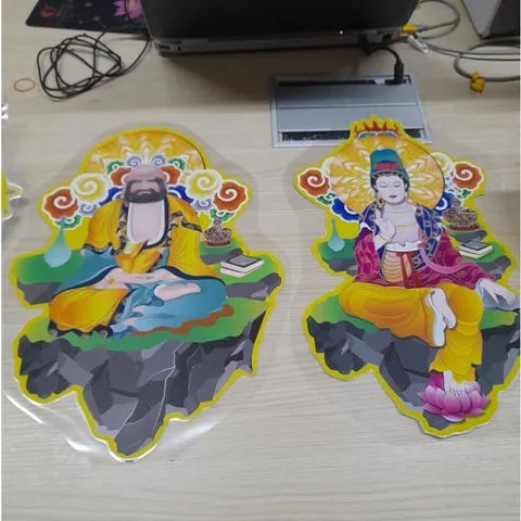 Bộ 17 bức Tranh Ngọc Hoàng, Nam Tào, Bắc đẩu, Mục Liên, Địa Tạng...(Bộ tranh cúng đàn, bày đàn lễ 17 bức ép plastic)