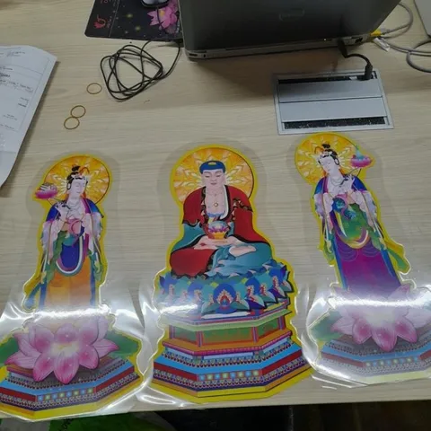 Bộ 17 bức Tranh Ngọc Hoàng, Nam Tào, Bắc đẩu, Mục Liên, Địa Tạng...(Bộ tranh cúng đàn, bày đàn lễ 17 bức ép plastic)