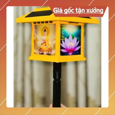 Đèn Niệm Phật Năng Lượng Mặt Trời Có 75 Bài BẬT SÁNG VỀ ĐÊM