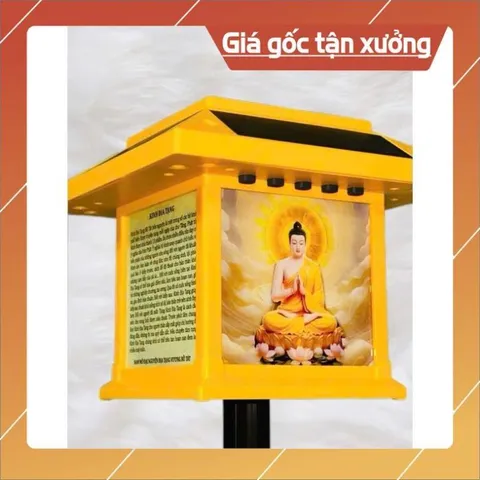 Đèn Niệm Phật Năng Lượng Mặt Trời Có 75 Bài BẬT SÁNG VỀ ĐÊM