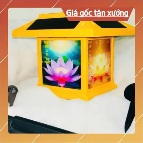 Đèn Niệm Phật Năng Lượng Mặt Trời Có 75 Bài BẬT SÁNG VỀ ĐÊM