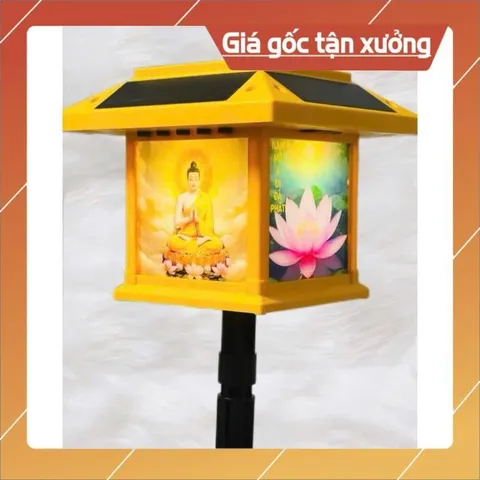Đèn Niệm Phật Năng Lượng Mặt Trời Có 75 Bài BẬT SÁNG VỀ ĐÊM
