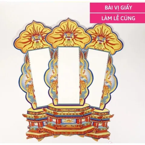 Bài vị giấy làm lễ cúng Sao, bài vị thờ gia tiên giấy cứng