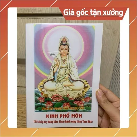 Vở chép kinh Phổ Môn TRẮNG TRƠN TẶNG