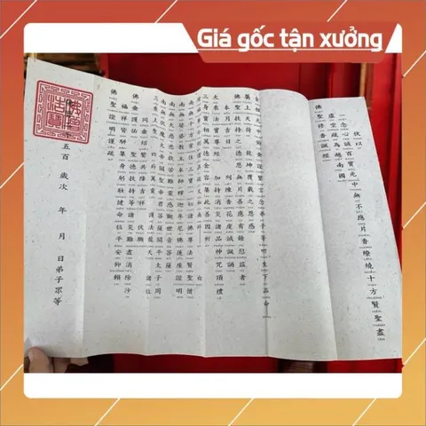 Sớ Cầu An Cầu Siêu 1 LÁ