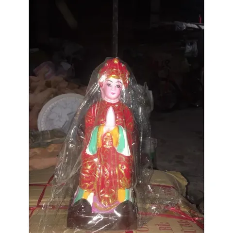 Tôn tượng Bà ngũ hành 5 màu 27cm đất nung đẹp
