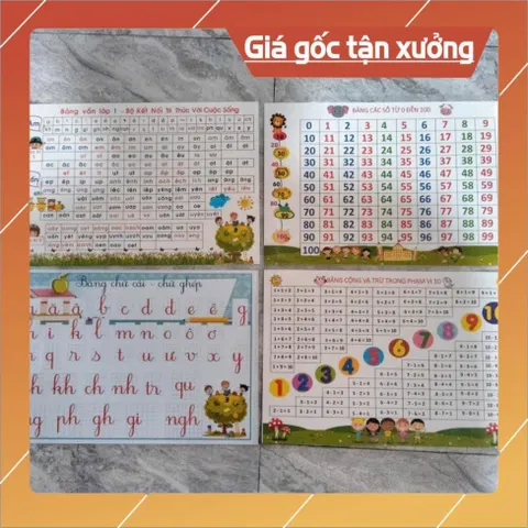Bảng âm vần lớp 1 kích thước a4, ép Pastic, Giáo cụ dạy học cho giáo viên khối tiểu học CÓ HOẢ TỐC
