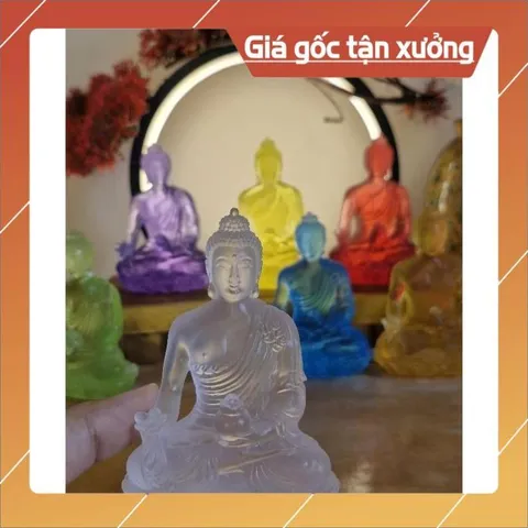 Tượng Phật Dược Sư Lưu Ly 10cm, Thất Phật Dược Sư Lưu Ly , Tượng Dược Sư mini để bàn trang trí xe ô tô đẹp