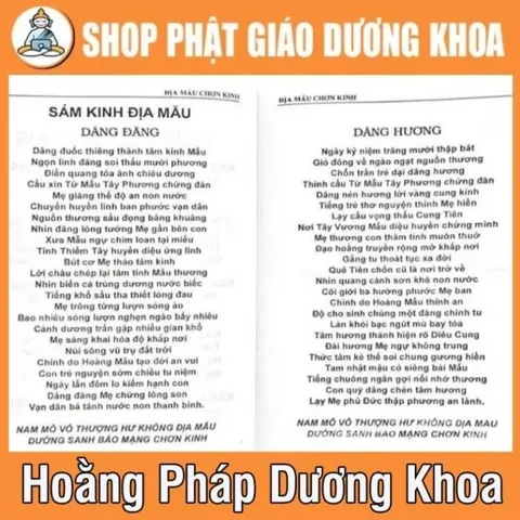 Địa Mẫu Chơn Kinh - Lê Công Đồng  a5 gáy kim GIEO DUYÊN