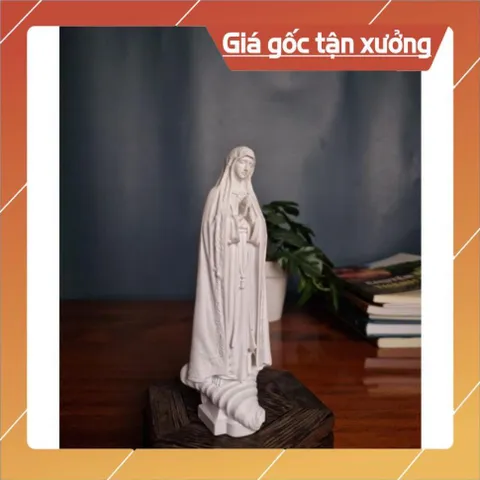Tượng Đức Mẹ Fatima Cao 15cm Chất liệu Bột Đá composite, Tượng Mẹ Maria Tượng Công Giáo. CÓ HOẢ TỐC HCM